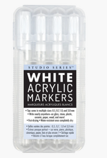 Peter Pauper Press Studio Series White Acrylic Markers