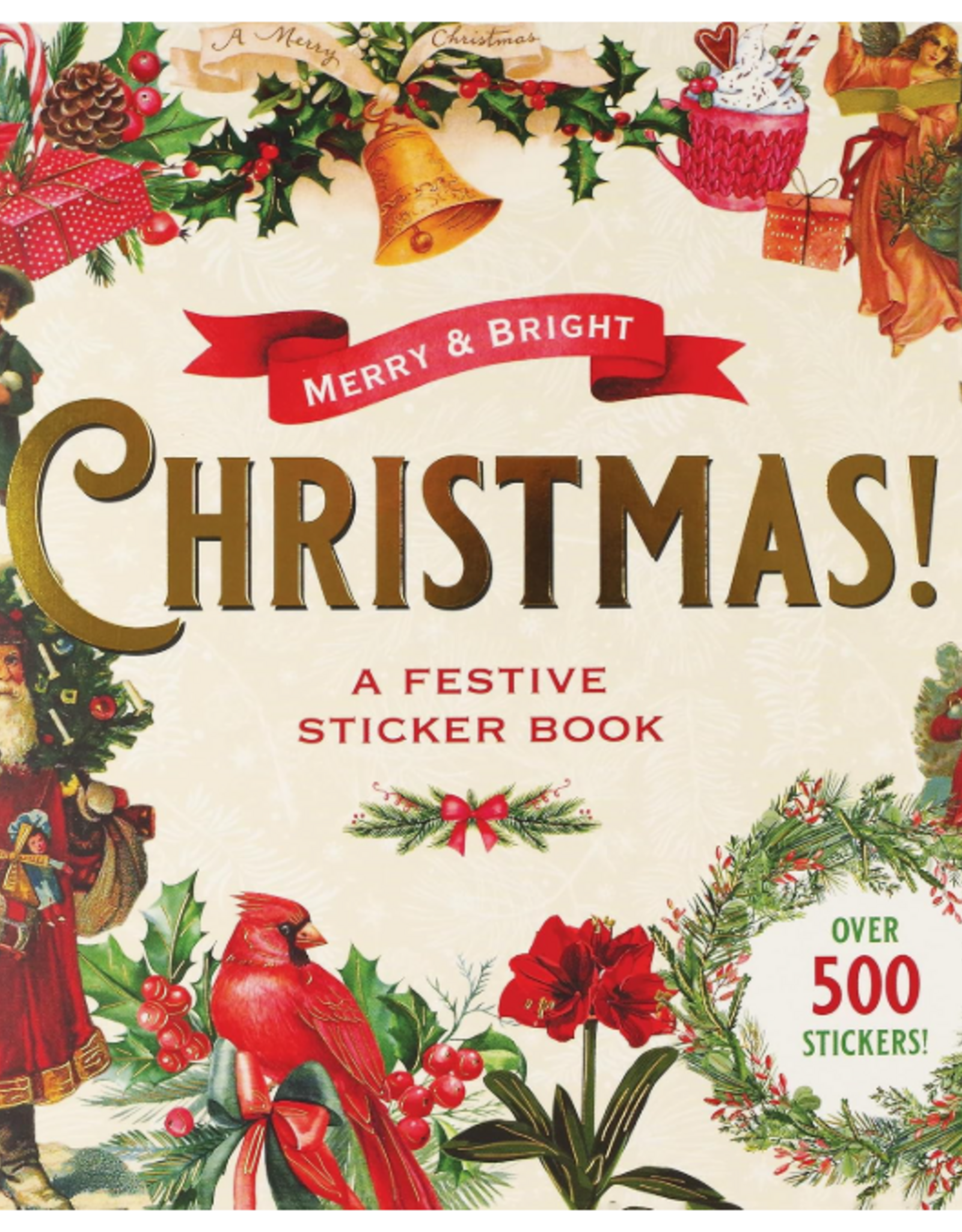 Peter Pauper Press Merry & Bright Christmas Sticker Book