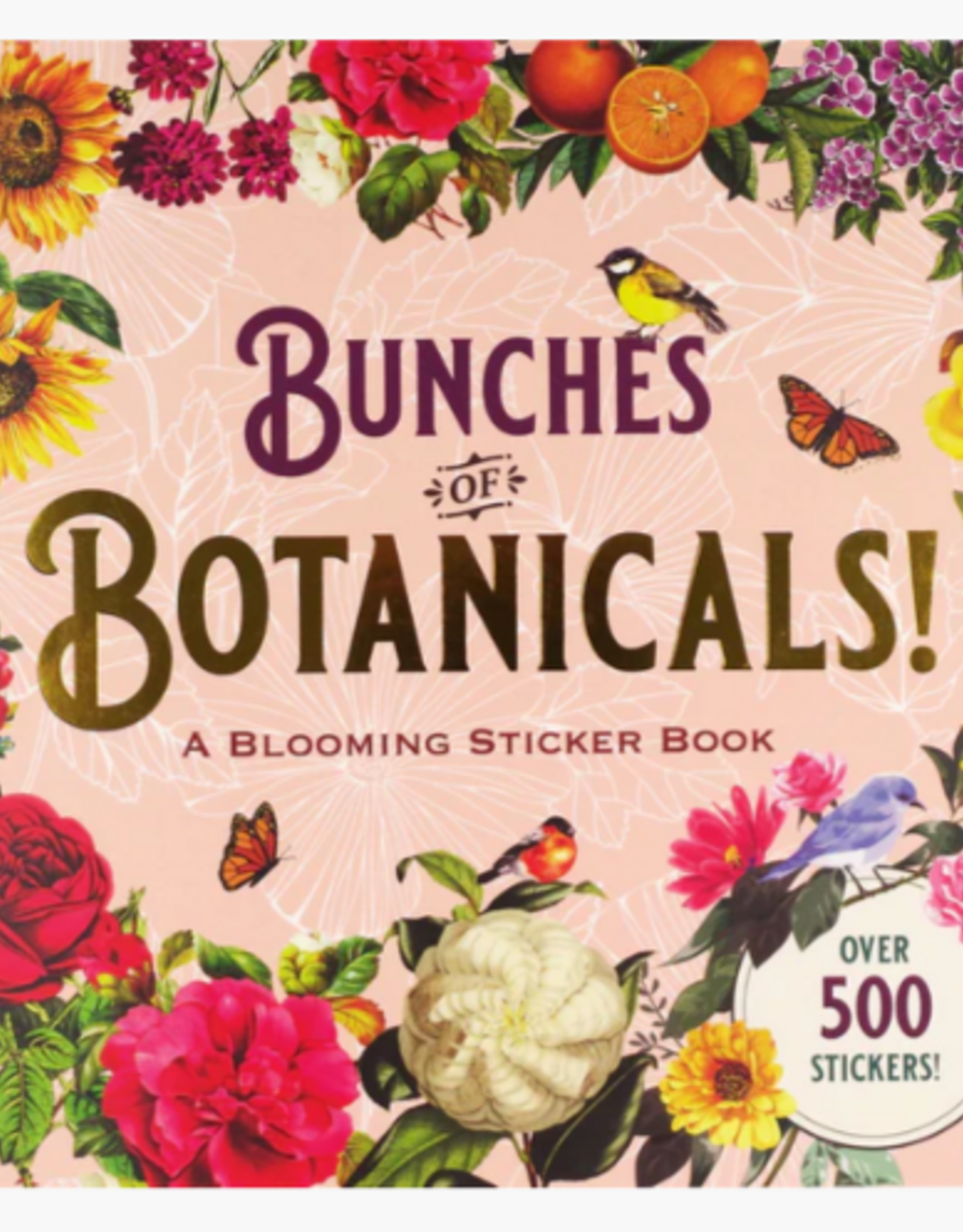 Peter Pauper Press Sticker Bk Bunches of Botanicals