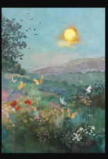 Bug Art Greeting Card - Butterfly Sunset