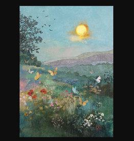 Bug Art Greeting Card - Butterfly Sunset