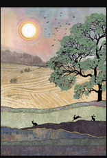 Bug Art Greeting Card - Three Hares