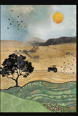 Bug Art Greeting Card - Tractor Field