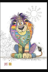Bug Art Greeting Card - Louis Lion