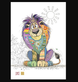 Bug Art Greeting Card - Louis Lion