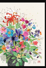 Bug Art Greeting Card - Floral Mix