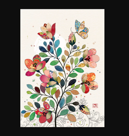 Bug Art Greeting Card- Exotic Bush