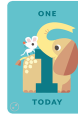 Card One Today - Elephant and Mouse Blank