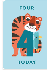 Card Four Today - Tiger and Parrot Blank