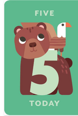 Card Five Today - Bear and Eagle Blank