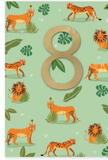 Crackerjack Card Animals 8 - Inside "Happy birthday! You’re eight today. Time to party"