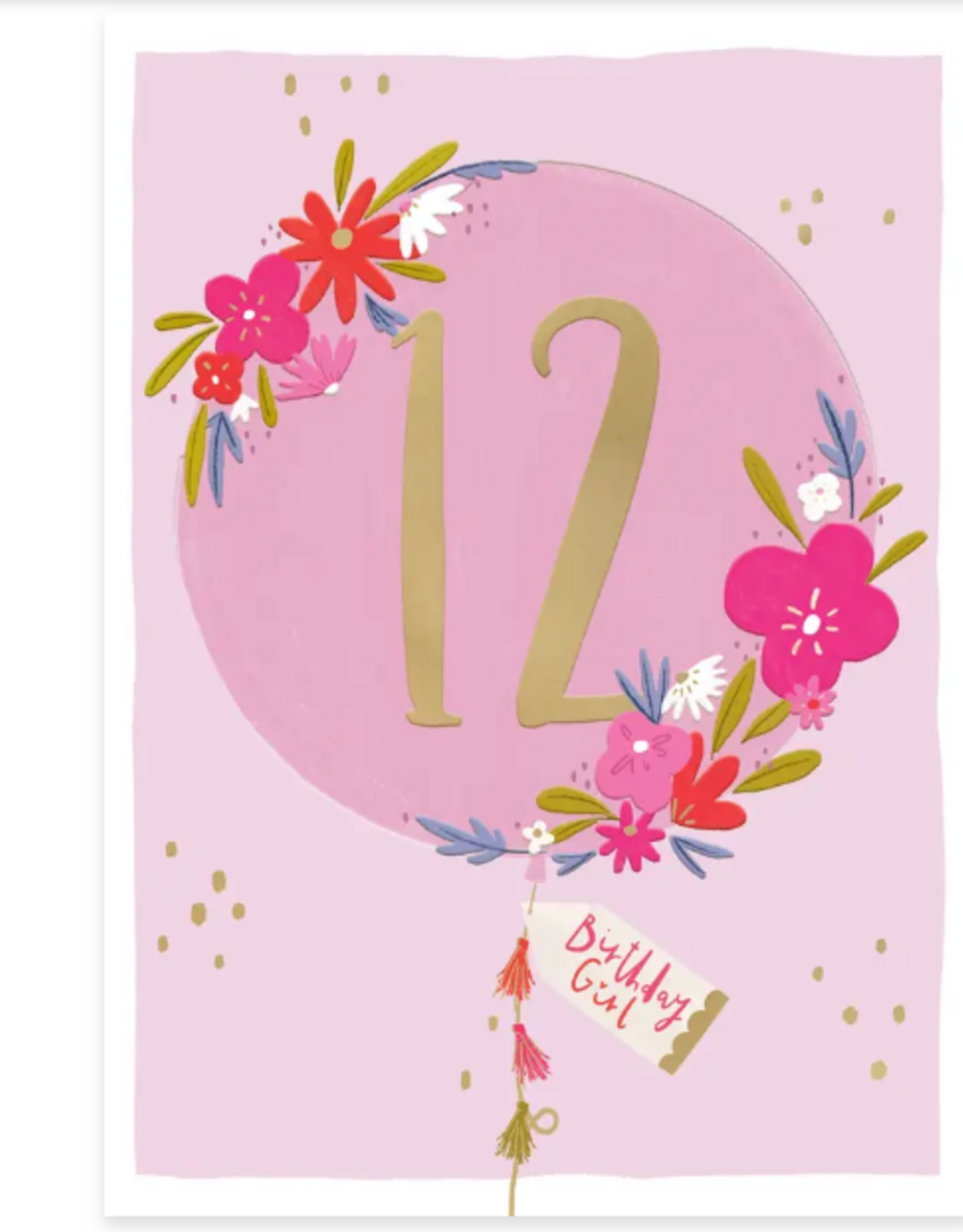 Lemon & Lime Card Balloon 12 - Inside "Wishing you a day bursting with excitement! Happy Birthday"