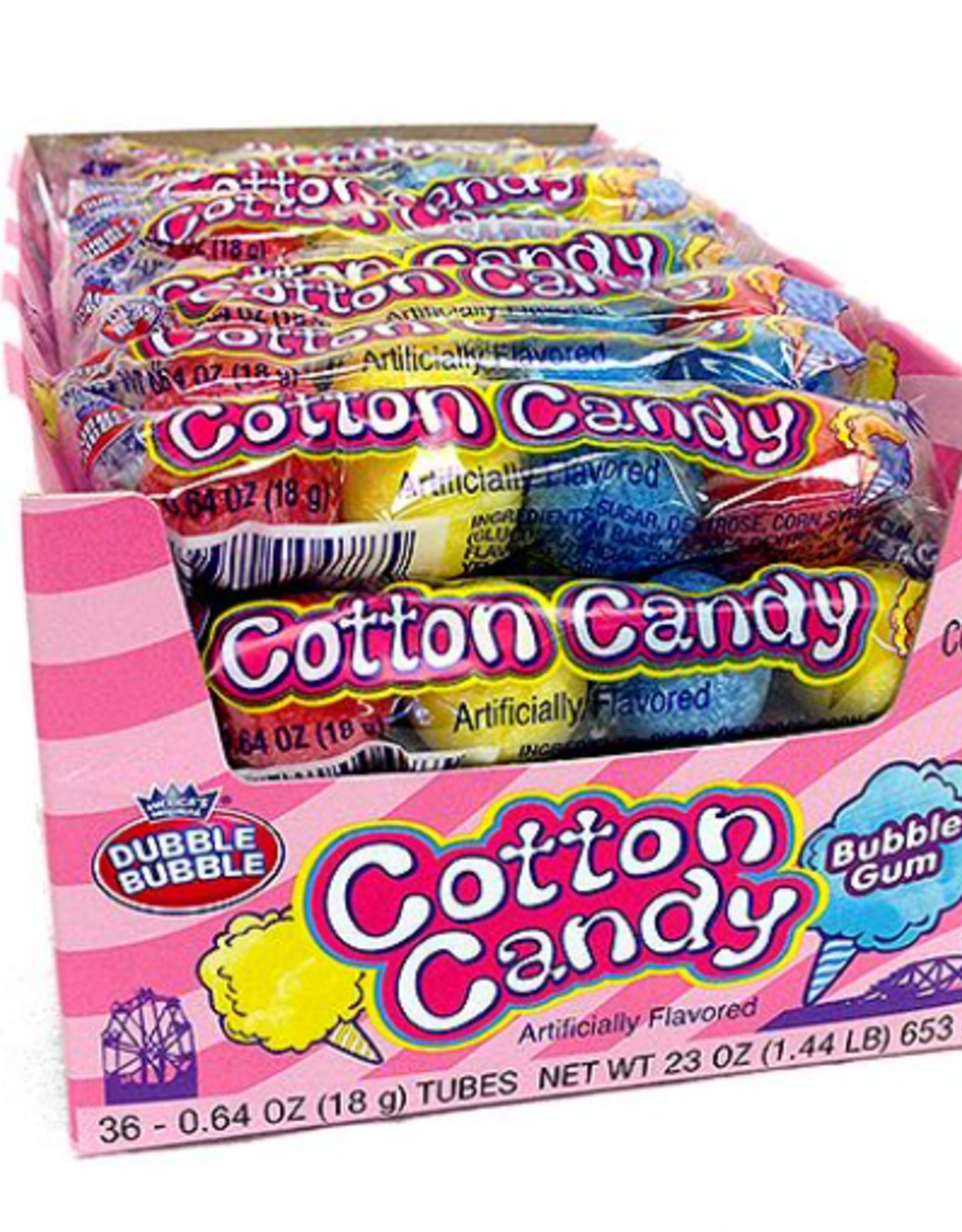 Dubble Bubble Dubble Bubble Cotton Candy 4-Ball Tube