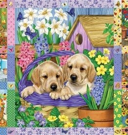 Cobble Hill Puppies and Posies Quilt 1000pc CH80278