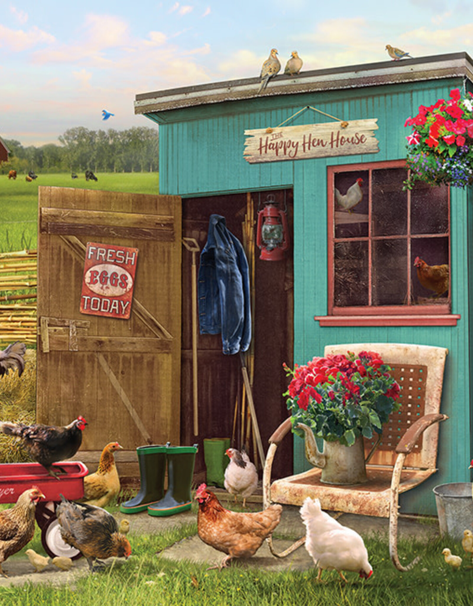 Cobble Hill The Happy Hen House 1000pc CH80360