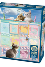 Cobble Hill Quilted Kittens 500pc CH85092