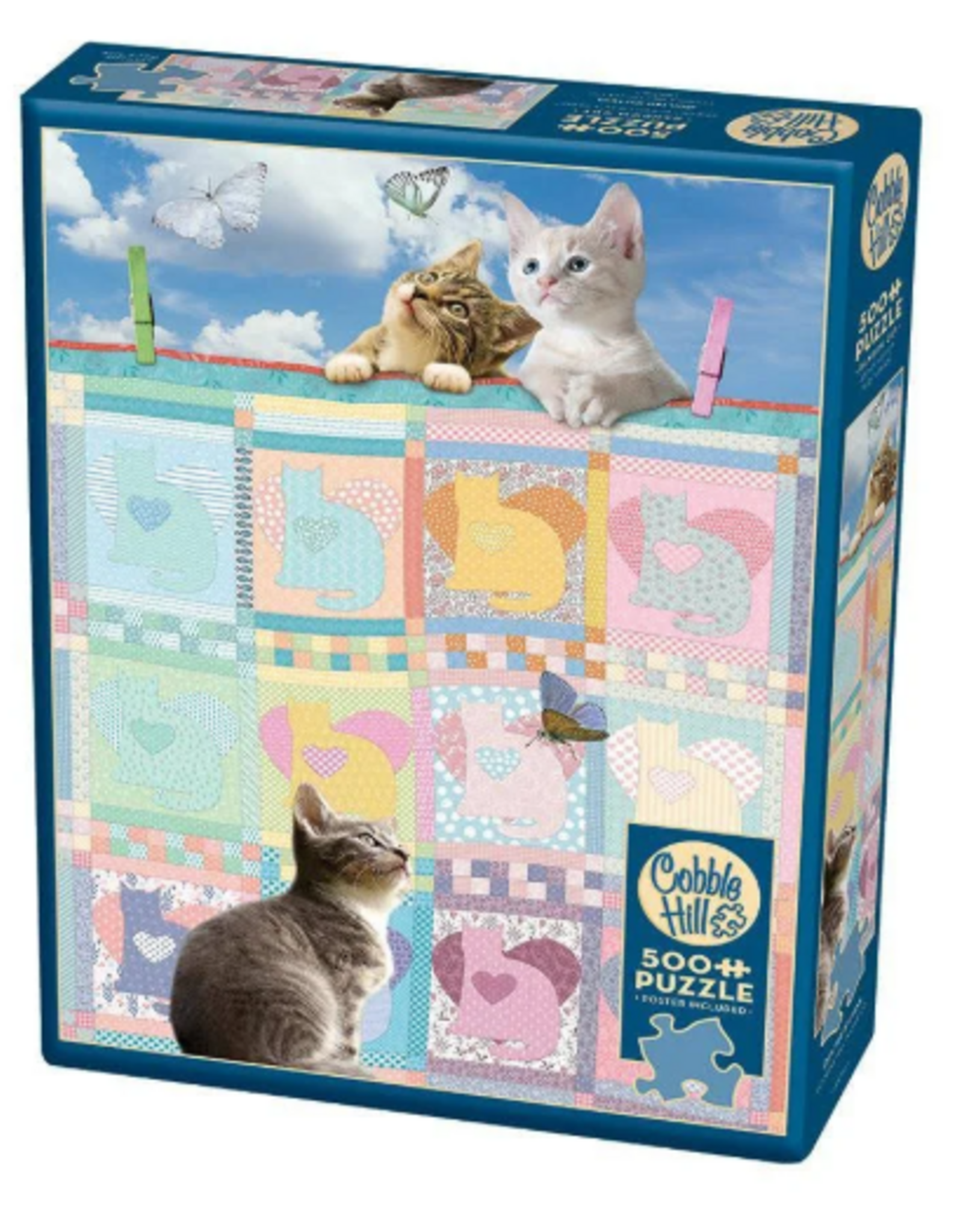 Cobble Hill Quilted Kittens 500pc CH85092