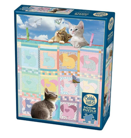 Cobble Hill Quilted Kittens 500pc CH85092