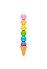 OOLY Rainbow Scoops - Stacking Erasable Crayons + Scented Eraser