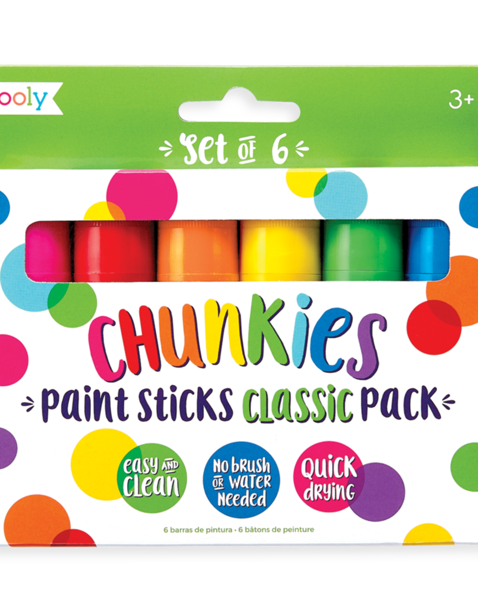 OOLY Chunkies - Paint Sticks Classic Pack (Set of 6)