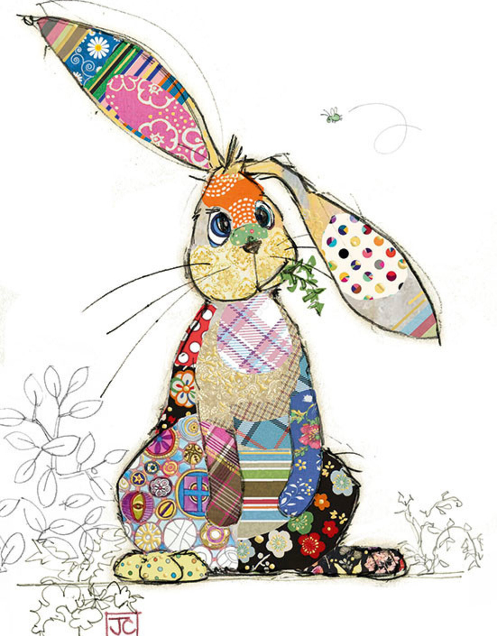 Kooks Kooks Card - Binky bunny - Blank 5” x 7”