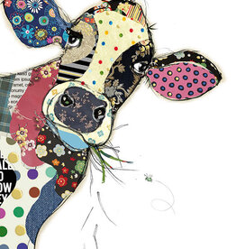 Incognito Kooks Card - Connie cow - Blank 5” x 7”