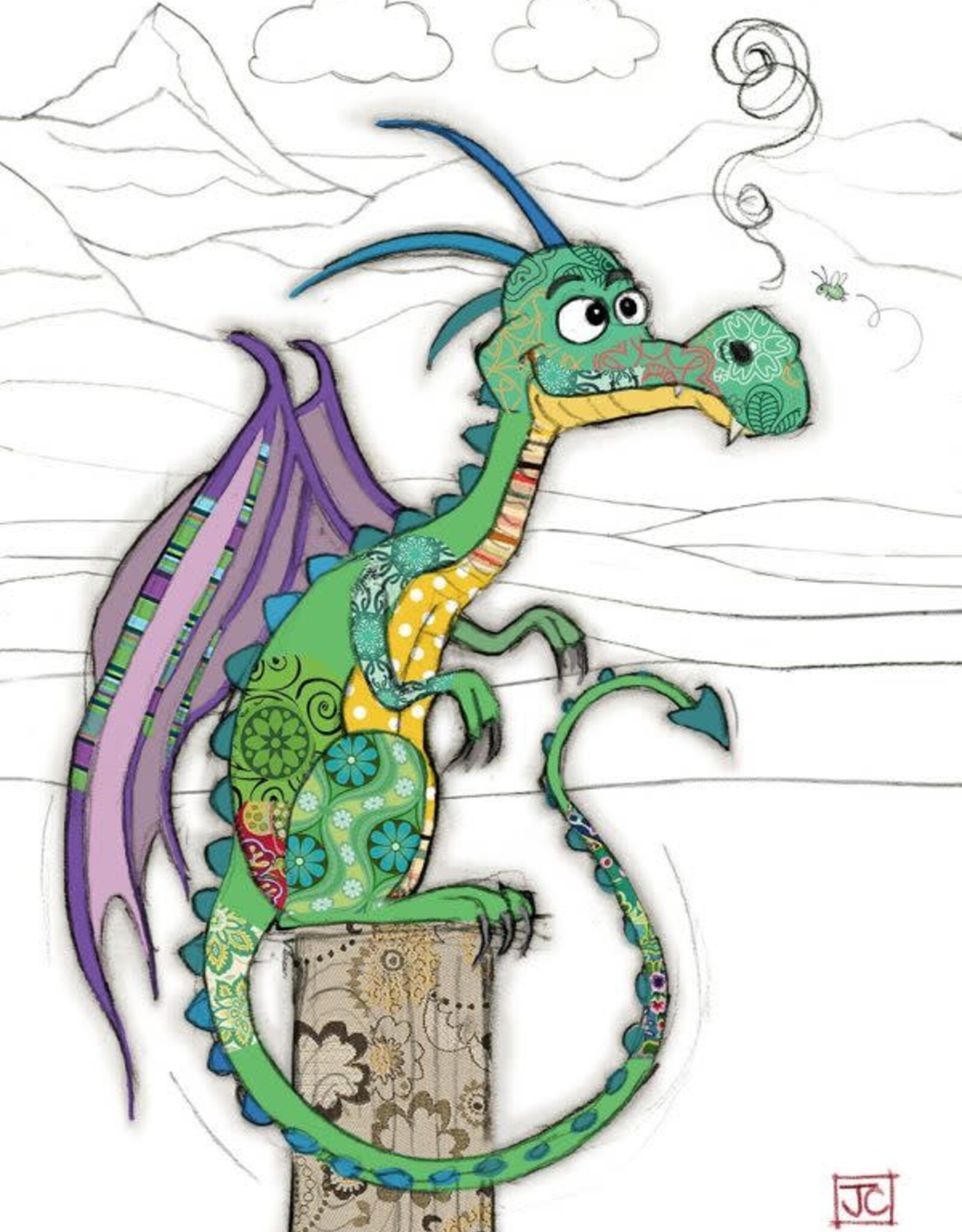 Incognito Kooks - Duncan dragon - Blank 5” x 7”