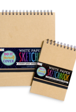 OOLY D.I.Y. Cover - White Paper Sketchbook (5" x 7.5"- 75 Pages)