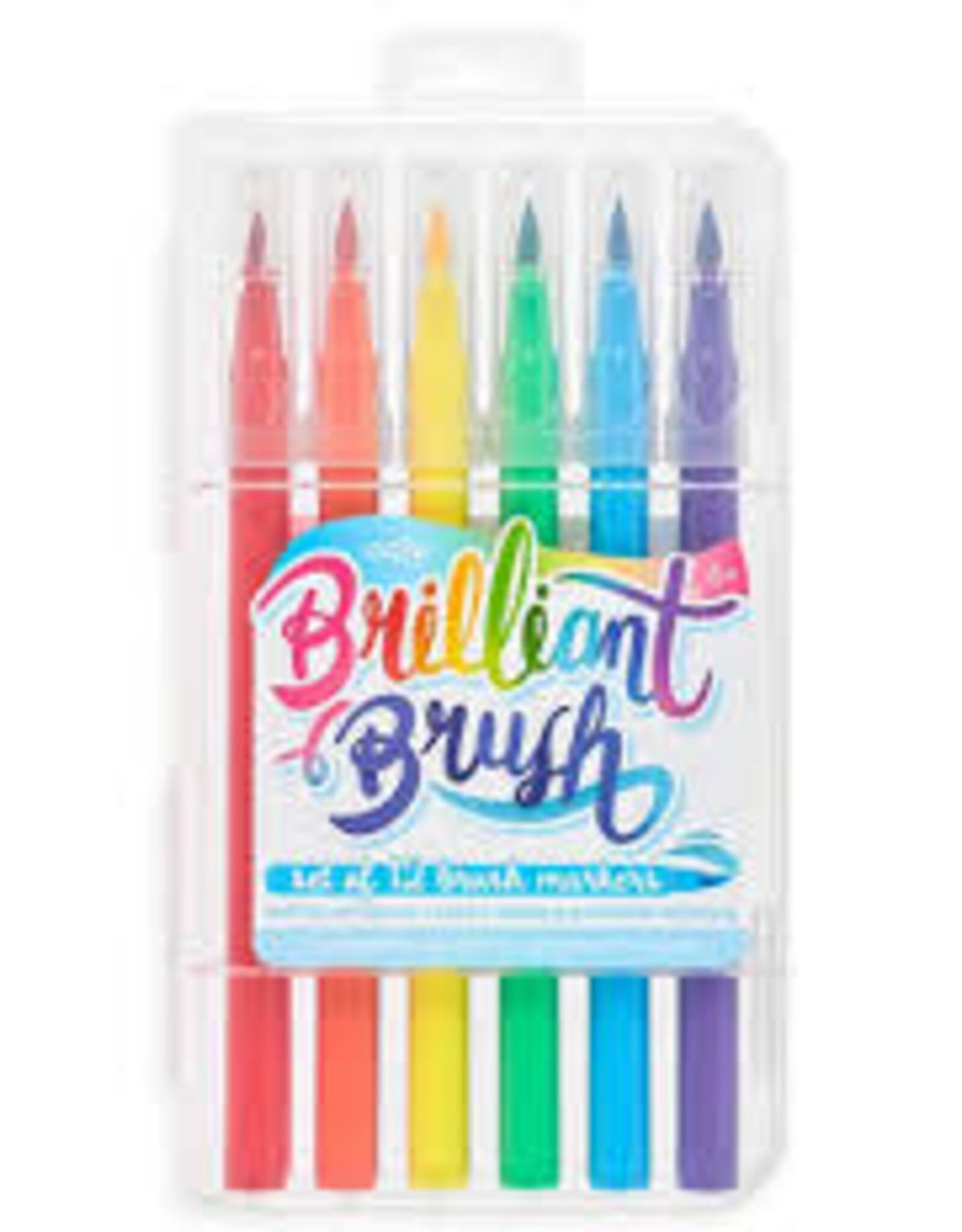 OOLY Brilliant Brush - Brush Markers (Set of 12)
