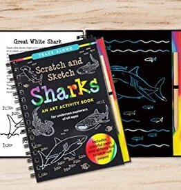 Peter Pauper Press SCRATCH & SKETCH SHARKS