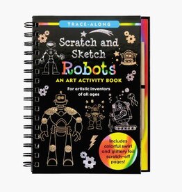Peter Pauper Press ROBOTS SCRATCH AND SKETCH