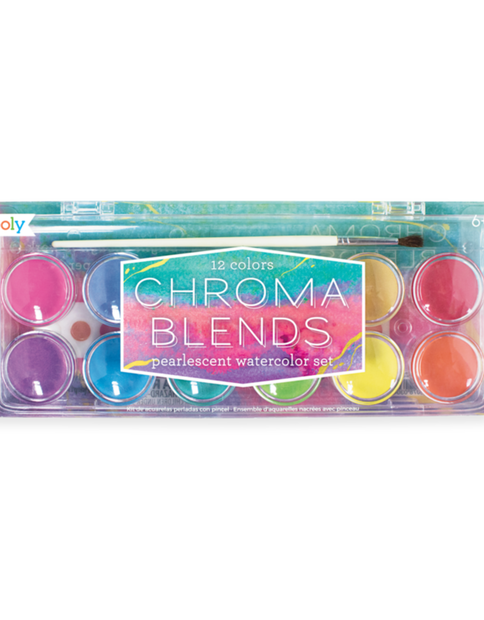 OOLY Chroma Blends - Pearlescent Watercolor Set (13 PC Set)