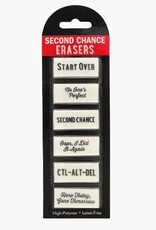 Peter Pauper Press SECOND CHANCE ERASERS (SET OF 6)