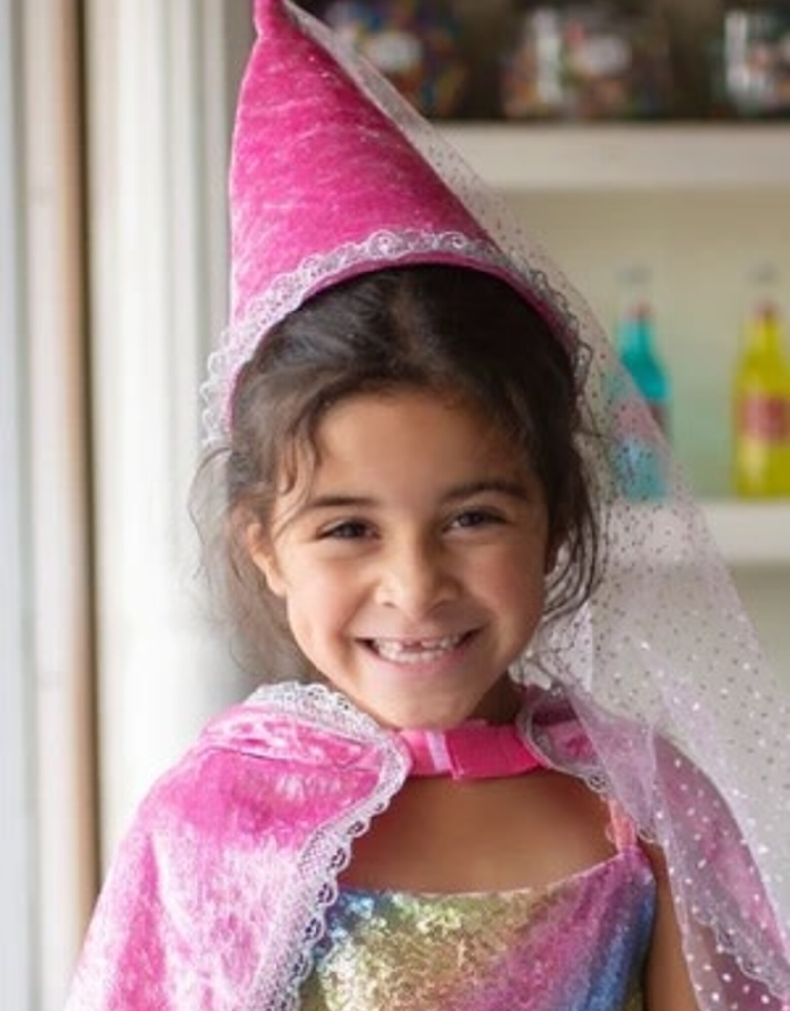 Great Pretenders Diamond Sparkle Hat, Dk Pink