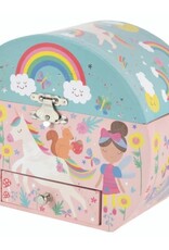 Floss & Rock RAINBOW FAIRY NEW OVAL SHAPE Jewelry Box