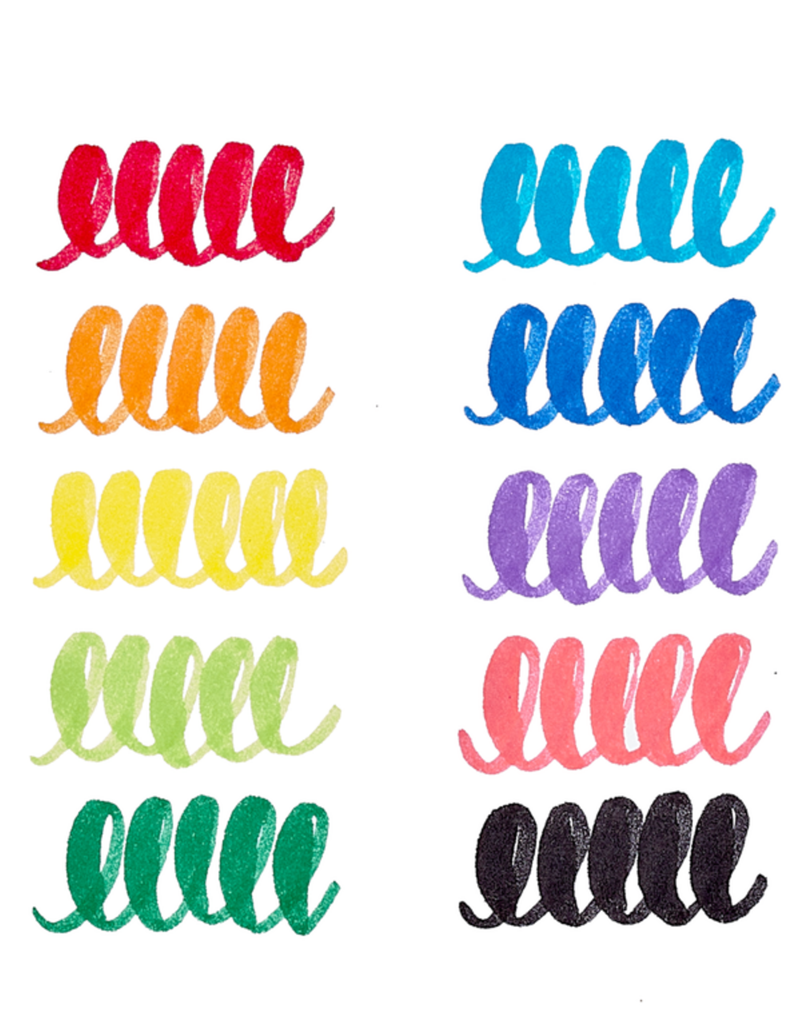 OOLY Big Bright Brush - Brush Markers (Set of 10)