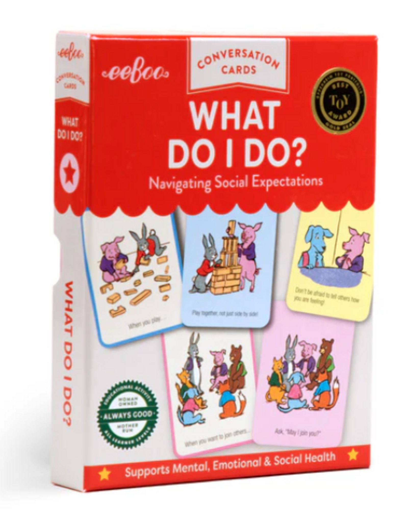 eeBoo WHAT DO I DO CONVERSATION CARDS