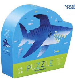 Crocodile Creek 12-PC MINI PUZZLE/SHARK CITY