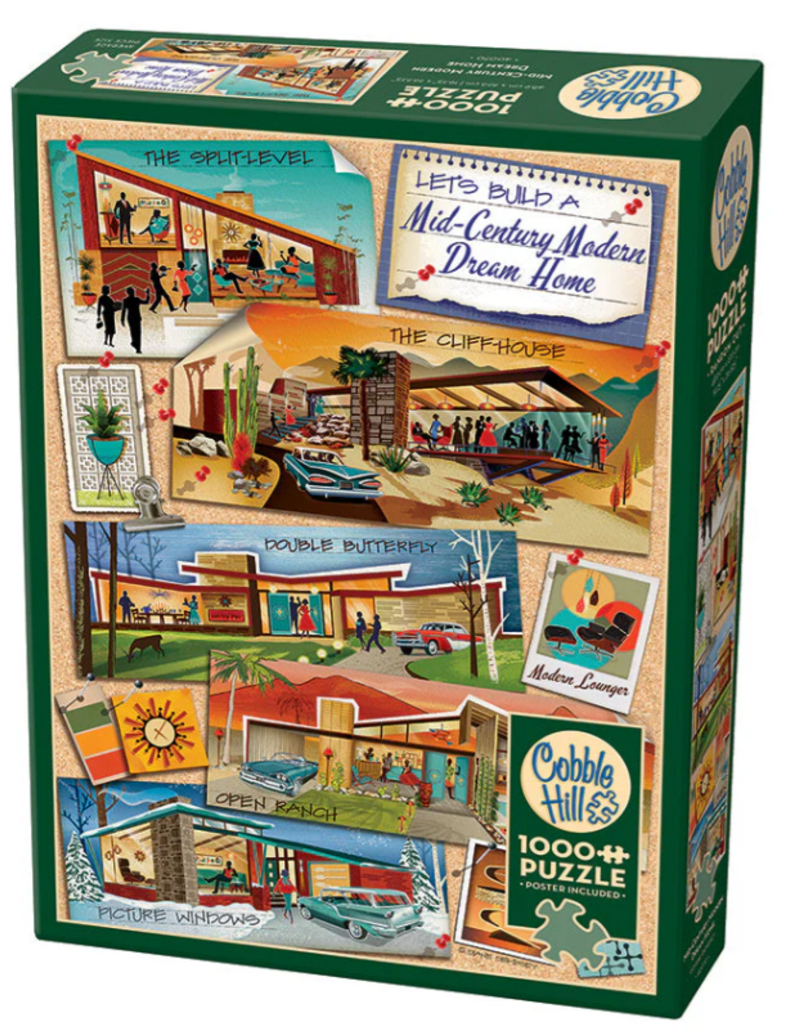 Cobble Hill Mid-Century Modern Dream Home 1000pc CH80318