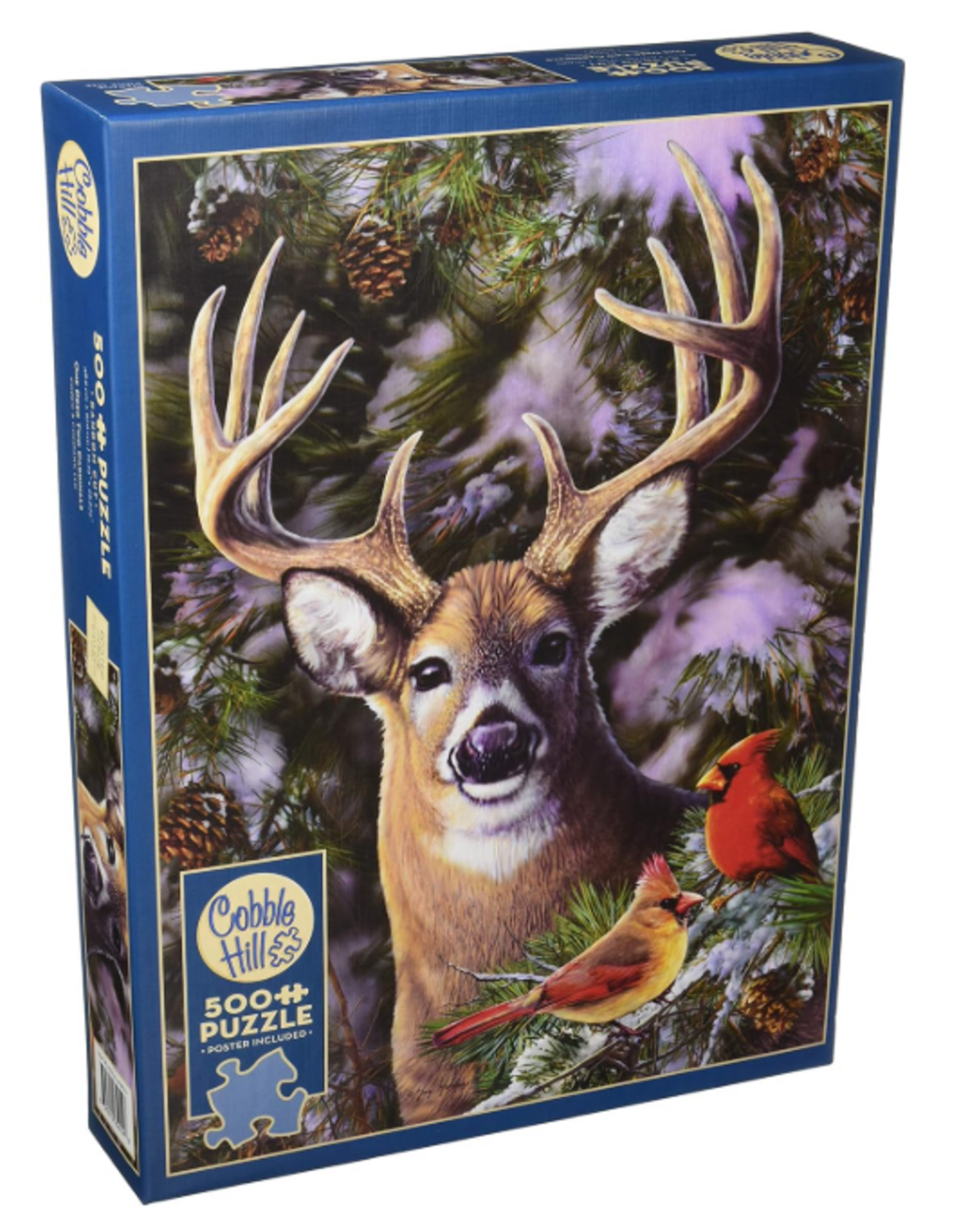 Cobble Hill One Deer Two Cardinals 500pc CH85014