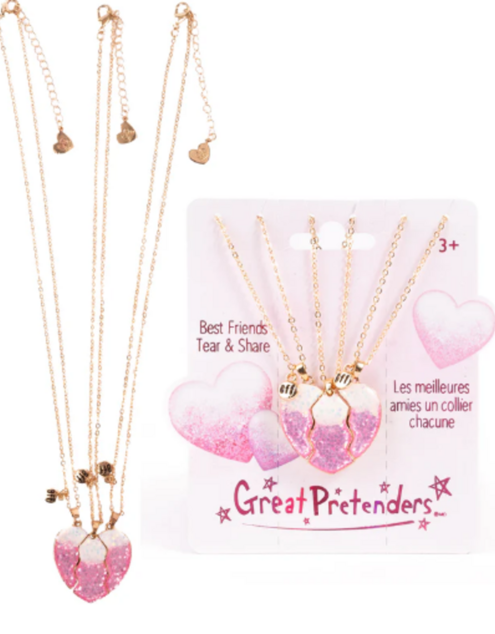 Great Pretenders Besties Era Tear and Share Necklaces 3pc