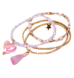 Great Pretenders Boutique Luminescent Love Bracelet Set 4pc