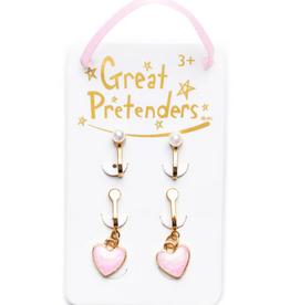 Great Pretenders Boutique Cute & Classy  Clip on Earrings, 2 Pr