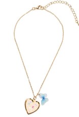 Great Pretenders Butterfly Heart Locket Necklace