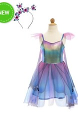 Great Pretenders Butterﬂy Twirl Dress with Wings & Headband, Blue/Purple, Size 3-4