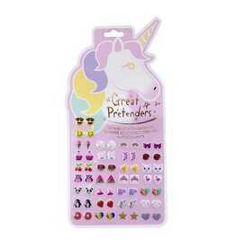 Great Pretenders Unicorn Sticker Earrings, 30 pairs