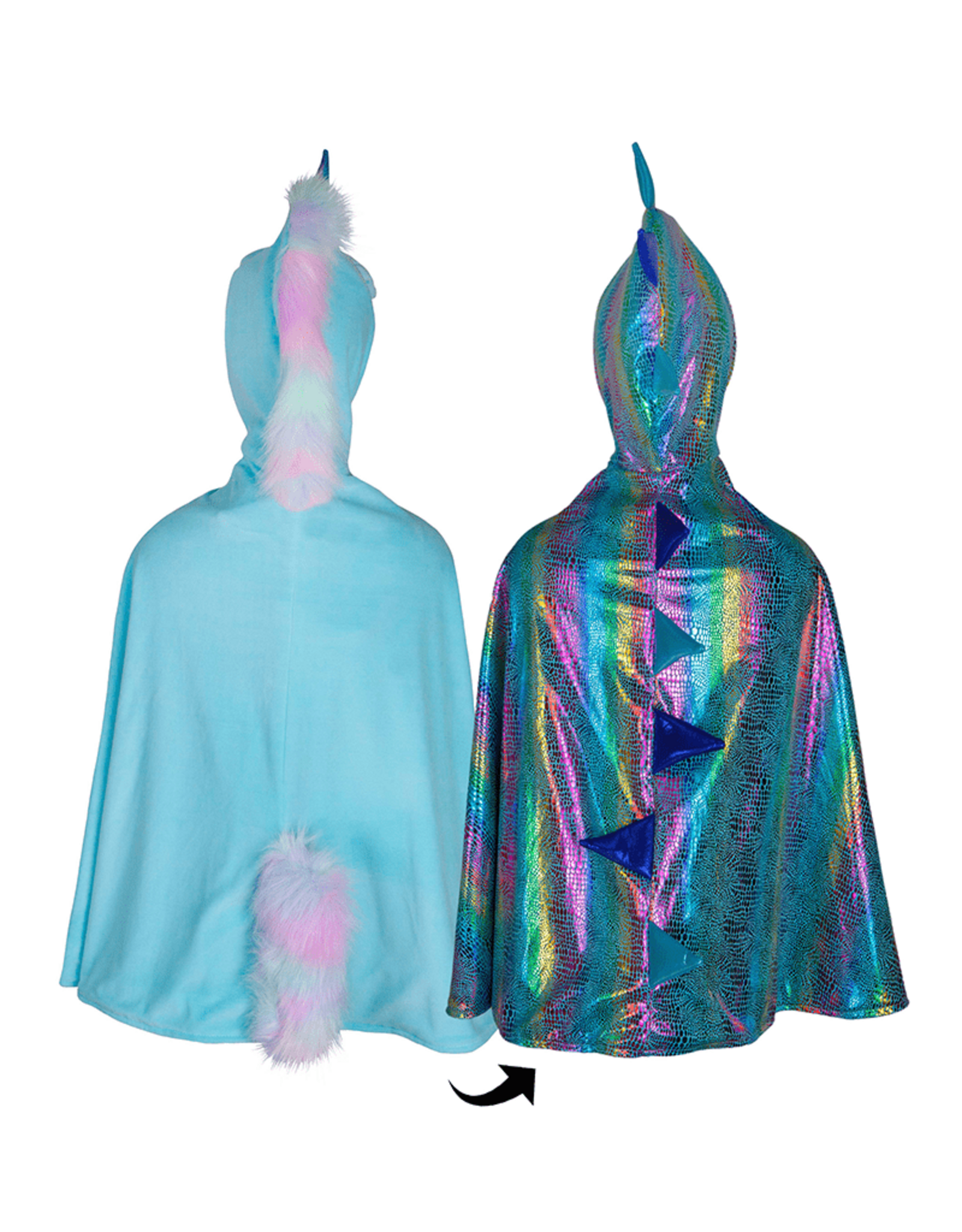Great Pretenders Reversible Unicorn/Dragon Cape, Size 5-6