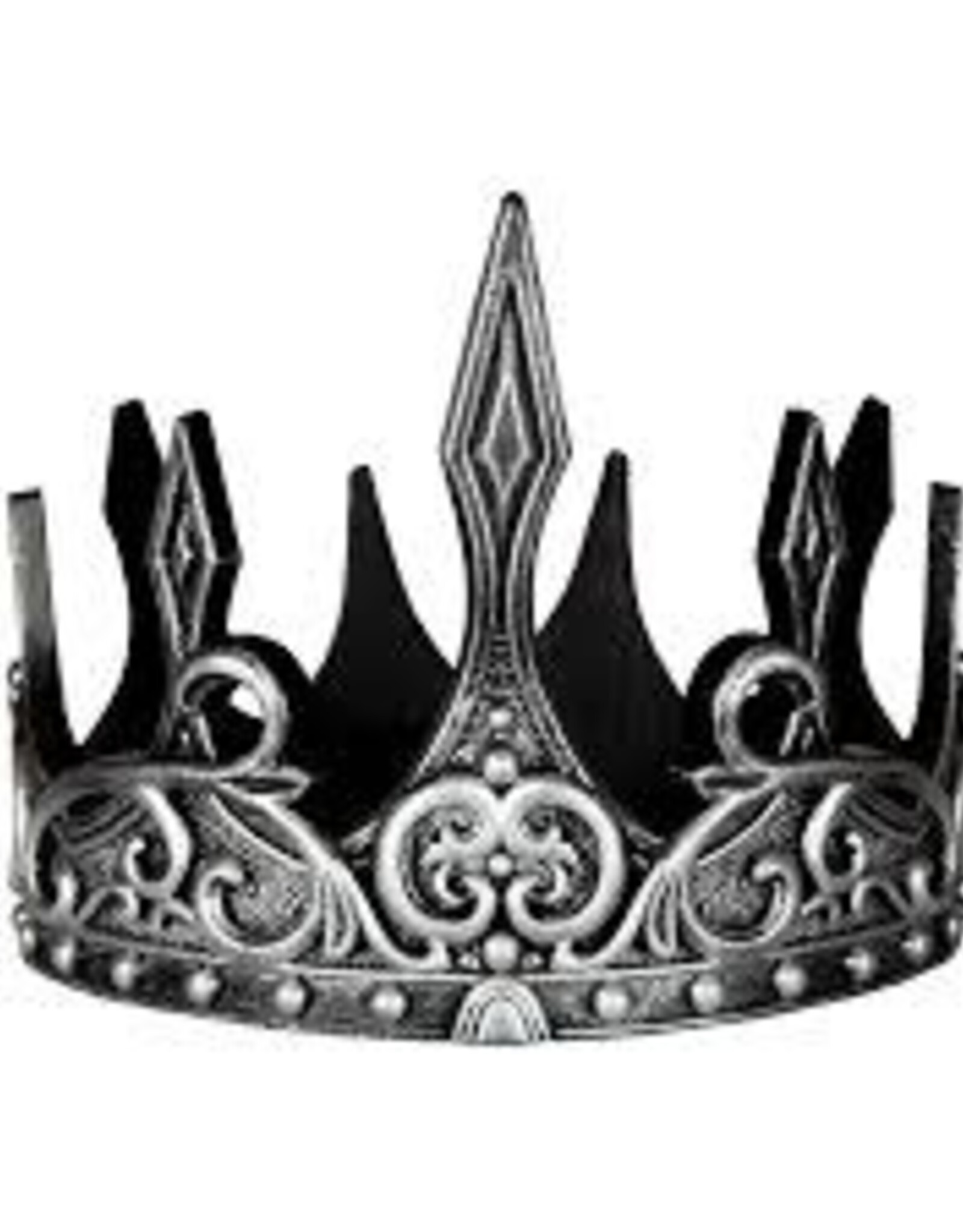 Great Pretenders Medieval Crown, Silver/Black