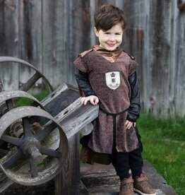 Great Pretenders Brilliant Copper Knight Tunic with Cape, Size 5-6