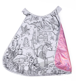 Great Pretenders Colour-A-Cape Enchanted Unicorn Cape Includes 6 Markers Size 4-6